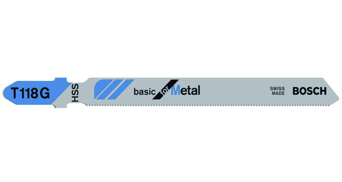 Bosch Blau Zubehör 2608631012 Stichsägeblatt Metal 5 Stk.