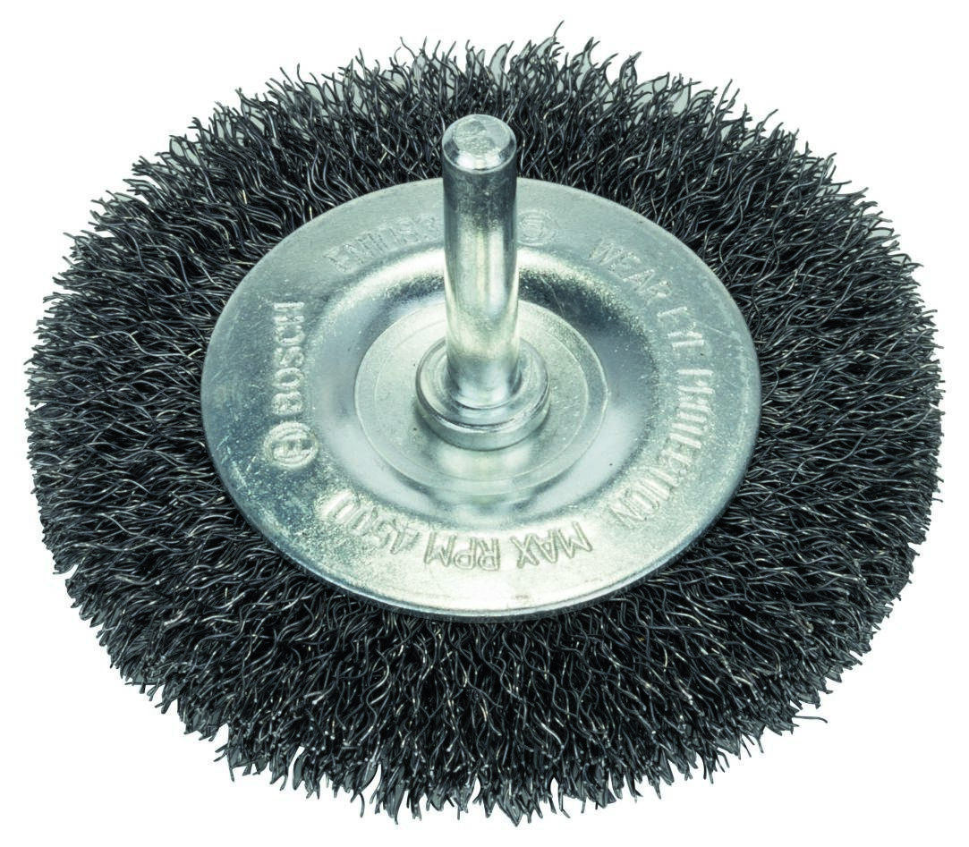Bosch Blau Zubehör 1608622015 Scheibenbürste 75 x 0,2 mm, gewellter Stahldraht 75 mm, 0,2 mm, 10 mm
