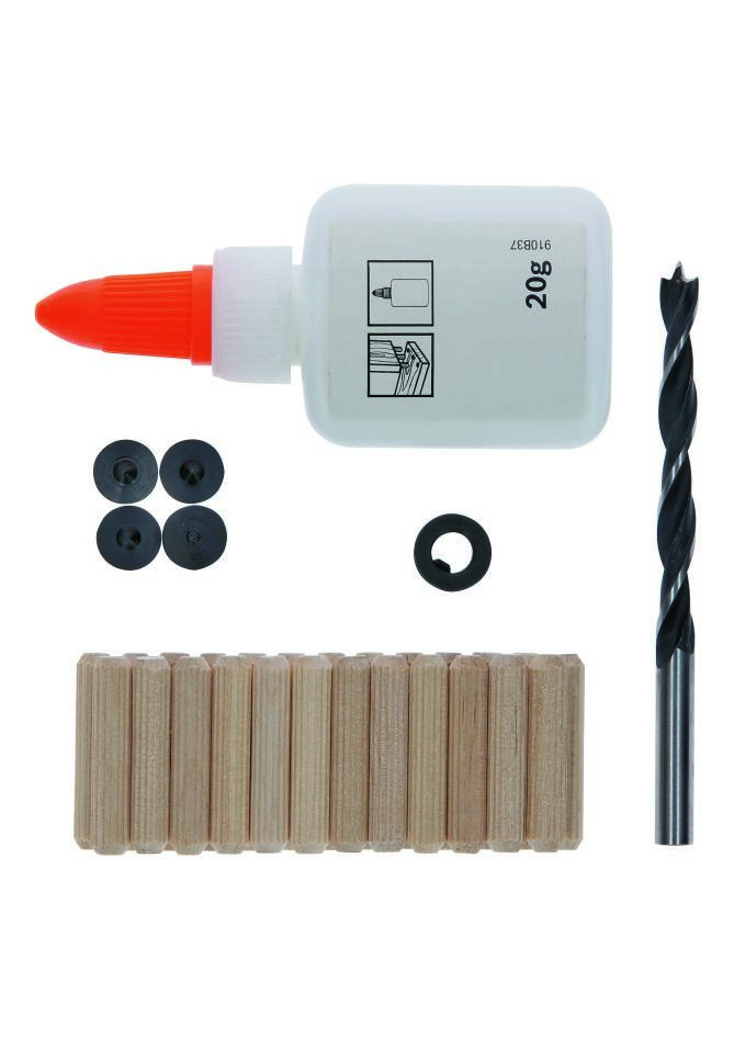 Bosch Blau Zubehör 2607000449 32tlg. Holzdübel-Set 6 mm, 30 mm