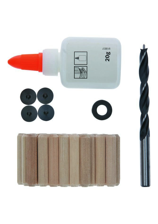 Bosch Blau Zubehör 2607000542 32tlg. Holzdübel-Set 8 mm, 40 mm