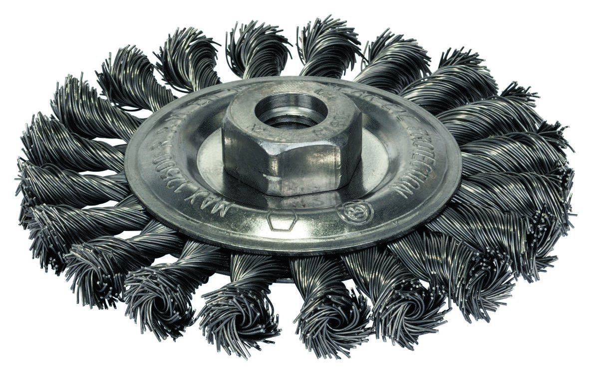Bosch Blau Zubehör 2608622059 Scheibenbürste Metal,gezopfter Draht 115mm,M14