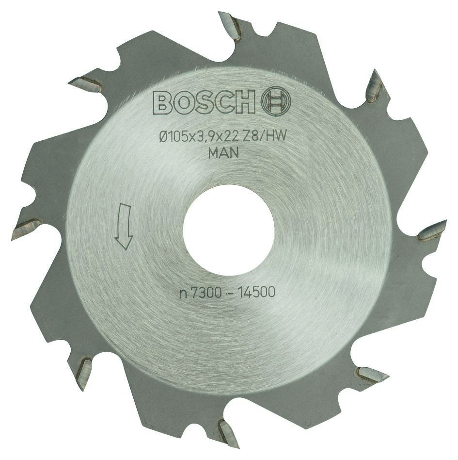 Bosch Blau Zubehör 3608641013 Scheibenfräser für GFF22A,105mm,8T