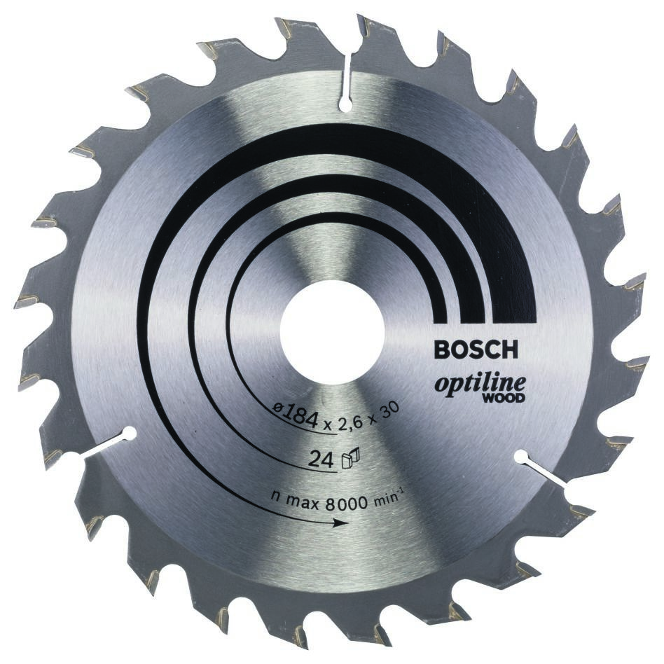 Bosch Blau Zubehör 2608640610 Kreissägeblatt 184x30x24T