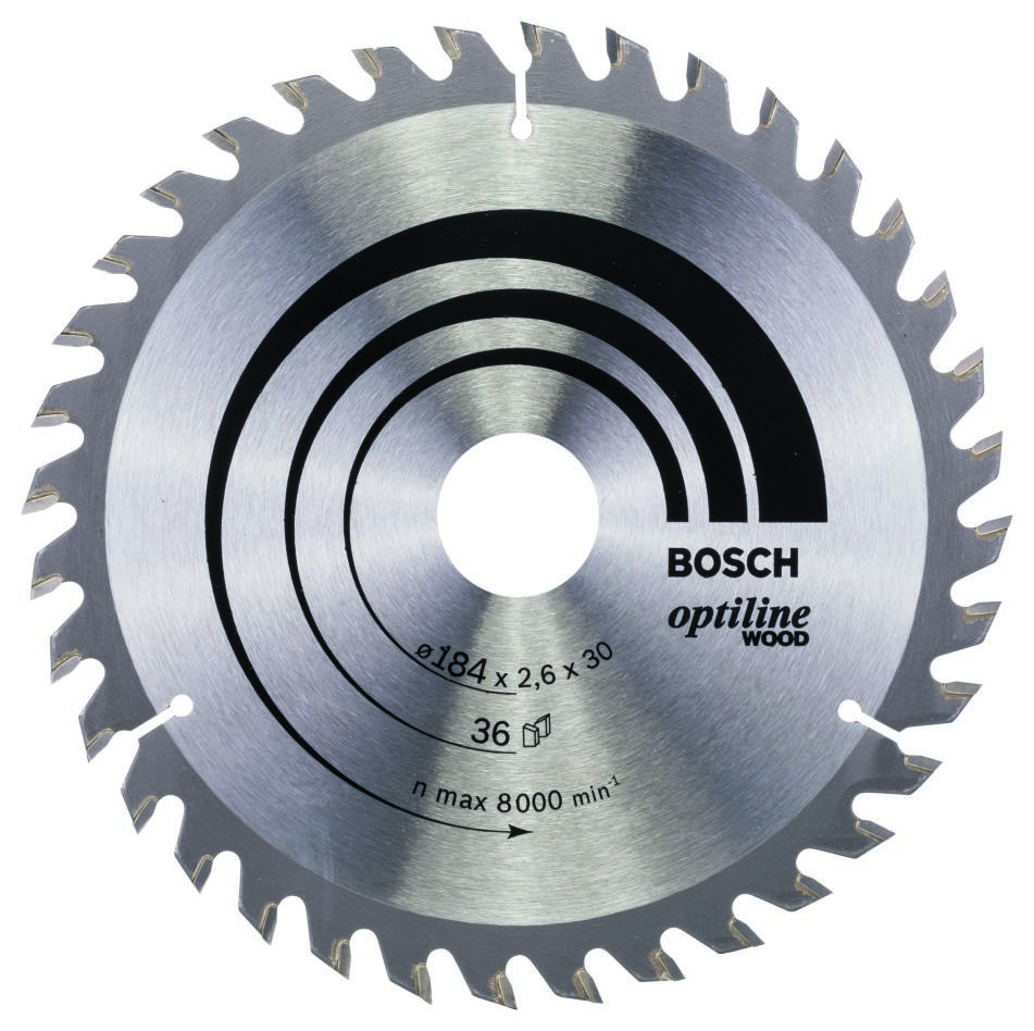 Bosch Blau Zubehör 2608640611 Kreissägeblatt 184x30x36T