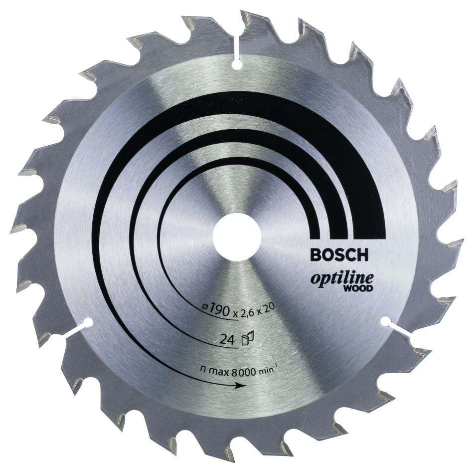Bosch Blau Zubehör 2608640612 Kreissägeblatt 190x20x24T