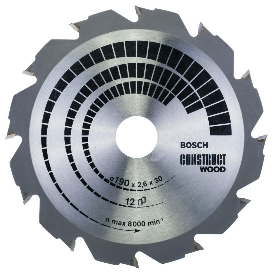 Bosch Blau Zubehör 2608640633 Kreissägeblatt 190x30x12T