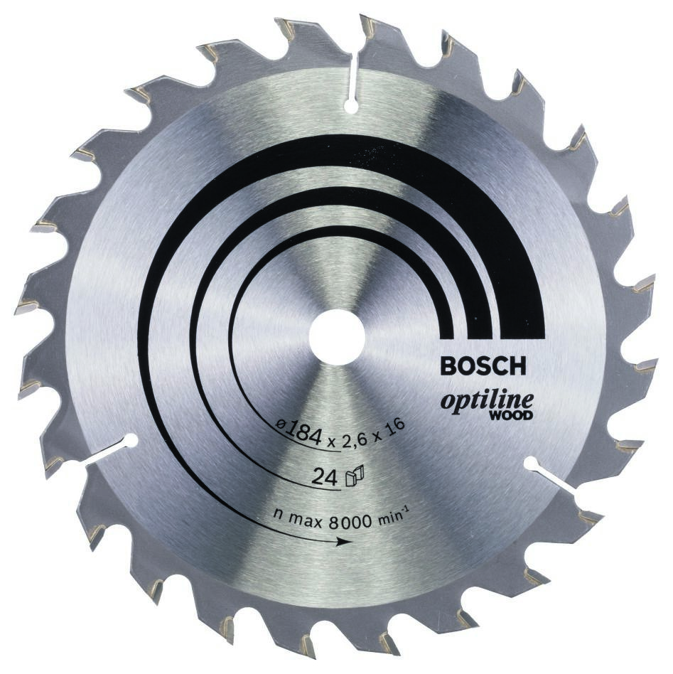 Bosch Blau Zubehör 2608640817 Kreissägeblatt 184x16x24T