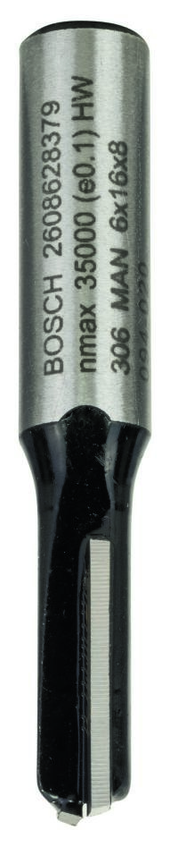 Bosch Blau Zubehör 2608628379 Nutfräser, 8 mm, D1 6 mm, L 16 mm, G 48 mm 8 mm, D1 6 mm, L 16 mm, G 48 mm