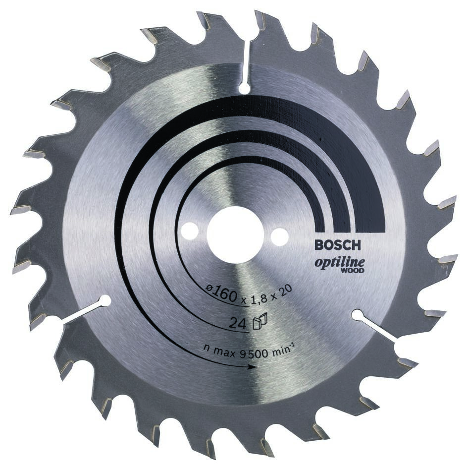 Bosch Blau Zubehör 2608641171 Kreissägeblatt 160x20x24T