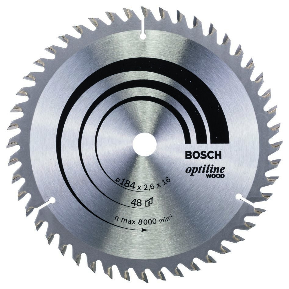 Bosch Blau Zubehör 2608641181 Kreissägeblatt 184x16x48T