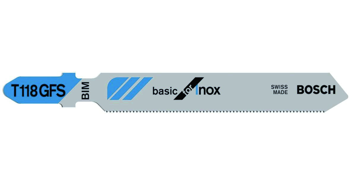 Bosch Blau Zubehör 2608636496 Stichsägeblatt Stainless Steel 5 Stk.