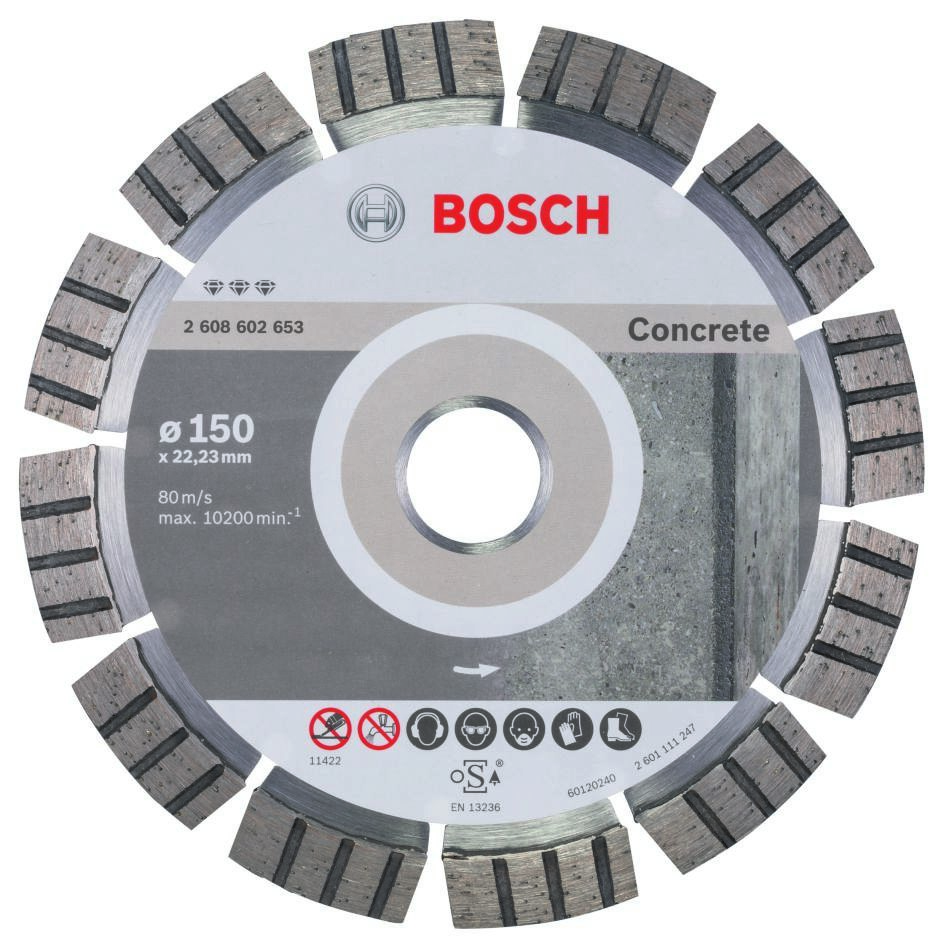 Bosch Blau Zubehör 2608602653 Scheibe Best Concrete 150x22.23