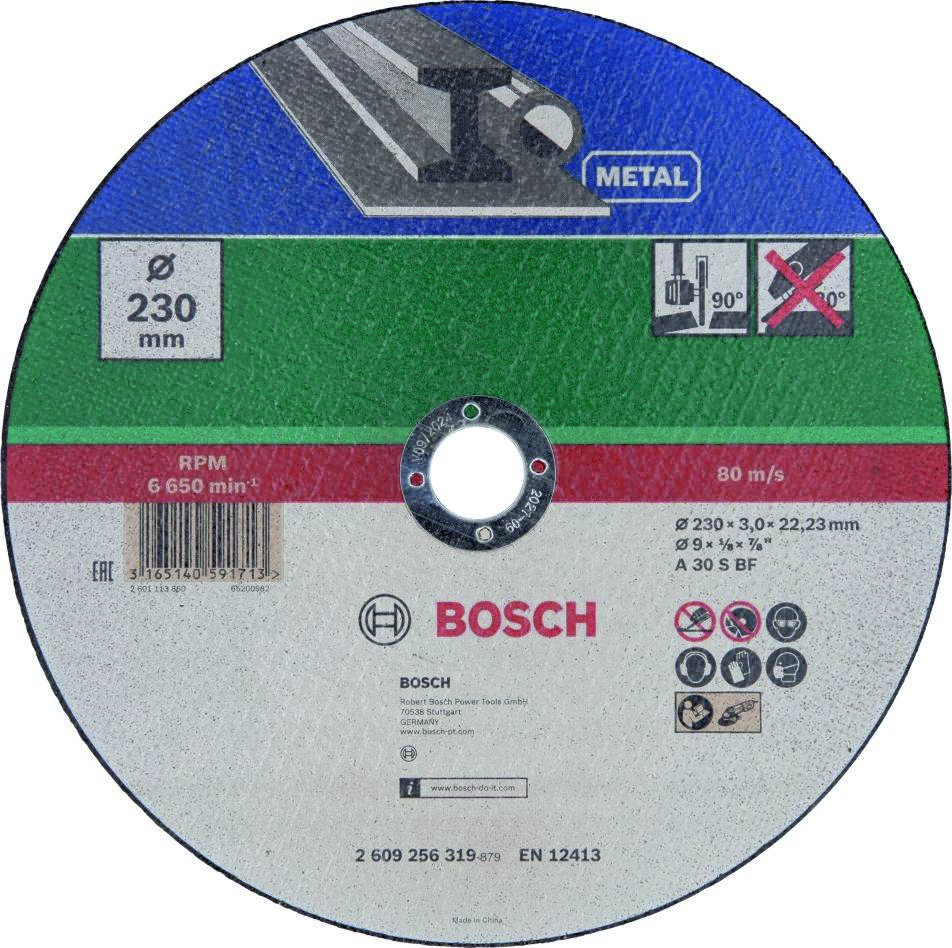 Bosch Blau Zubehör 2609256319 Trennscheibe Metall ø 230x22,23x3mm gerade