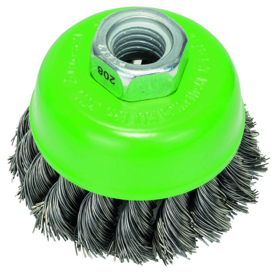 Bosch Blau Zubehör 2608622104 Topfbürste rostfrei Inox,gezopfter Draht 65mm,M14