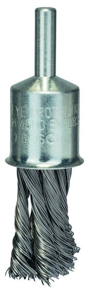 Bosch Blau Zubehör 2608622116 Pinselbürste 19 x 0,35 mm, gezopfter Stahldraht 19 mm, 0,35 mm
