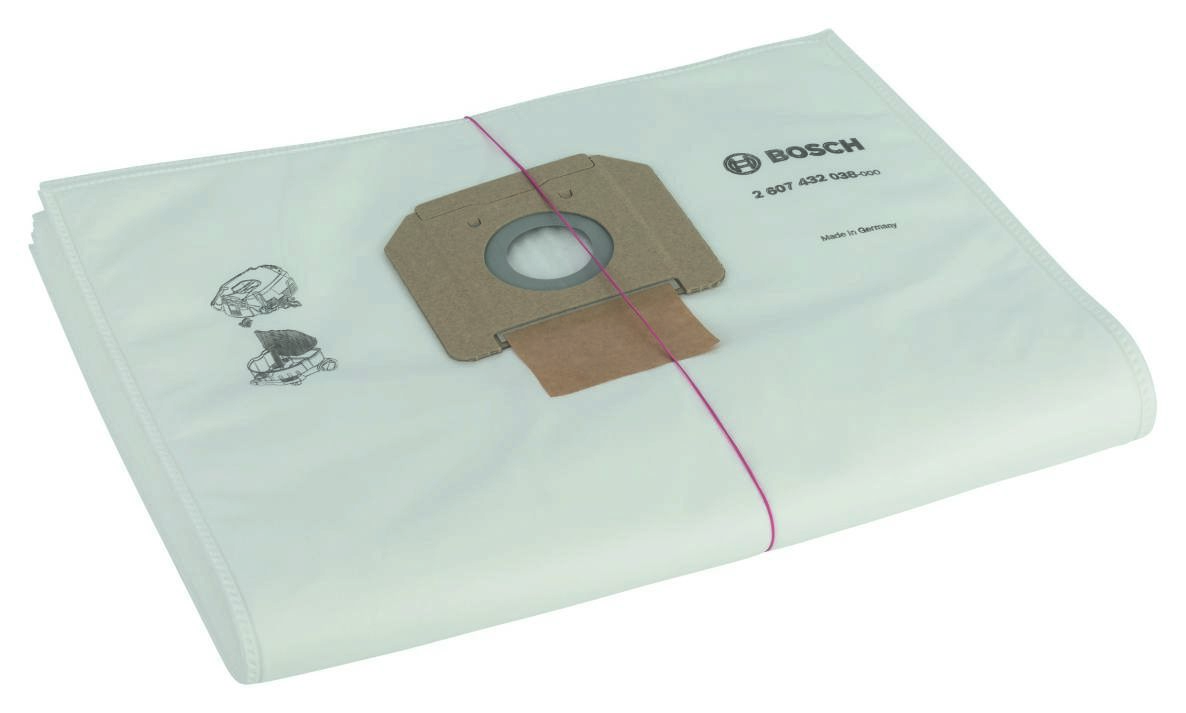 Bosch Blau Zubehör 2607432038 Vliesfilterbeutel für GAS55,5 Stk.