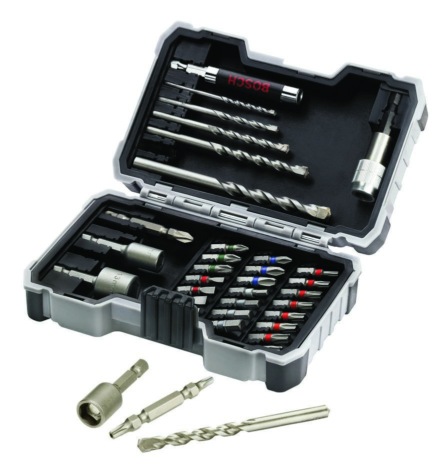 Bosch Blau Zubehör 2607017326 Bohrer- und Schrauberbit Set 35-teilig