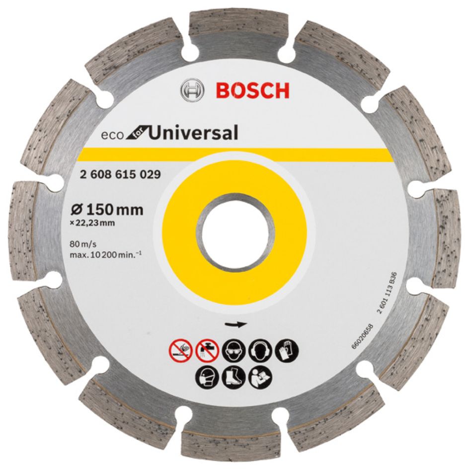 Bosch Blau Zubeh&ouml;r 2608615029 Diamantscheibe Universal Bosch Line 150x22.23x2.1x7