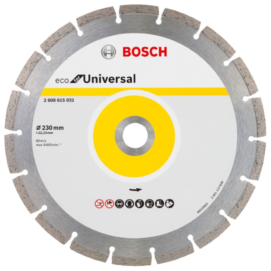 Bosch Blau Zubeh&ouml;r 2608615031 Diamantscheibe Universal Bosch Line 230x22,23x2,6x7