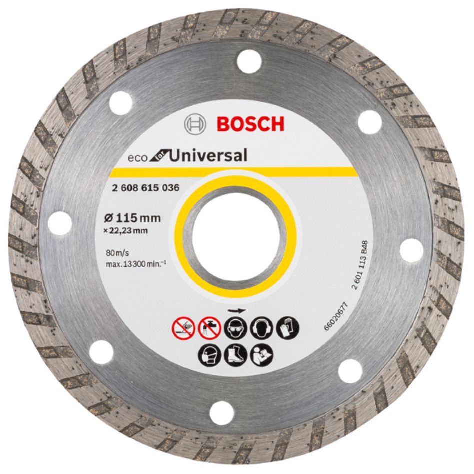 Bosch Blau Zubehör 2608615036 Diamantscheibe Universal Turbo Bosch Line 115x22,23x2x7