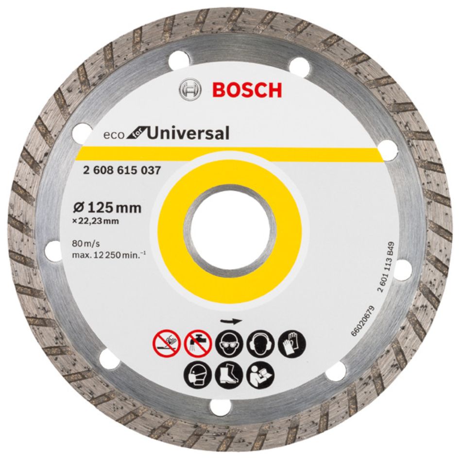 Bosch Blau Zubehör 2608615037 Diamantscheibe Universal Turbo Bosch Line 125x22.23x2.4x7