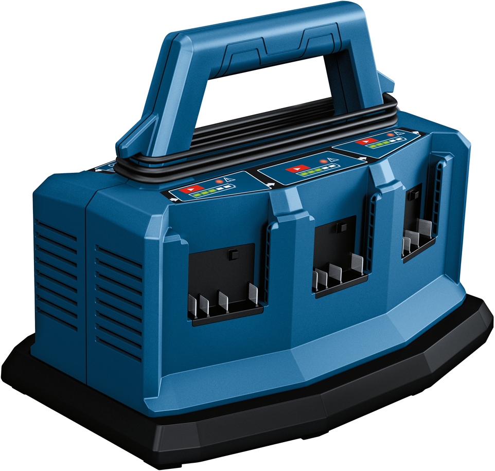Bosch Blau Zubehör 1600A01U9L GAL 18V6-80 Profi-Ladegerät 14,4 - 18V für 6 Batterien
