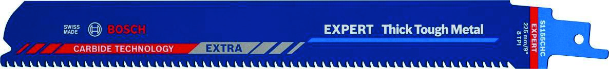 Bosch Blau Zubehör 2608900370 Expert ‘Thick Tough Metal’ S 1155 CHC Säbelsägeblatt, 10 Stück