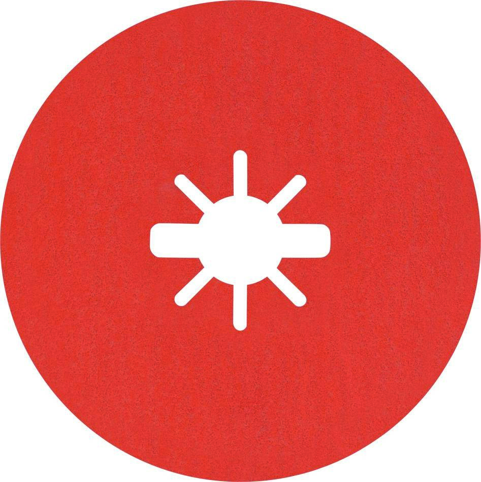 Bosch Blau Zubehör 2608621811 Expert R782 Prisma Ceramic Fiberscheibe, X-LOCK, 125 mm, 22,23 mm, G 120, 5-tlg.