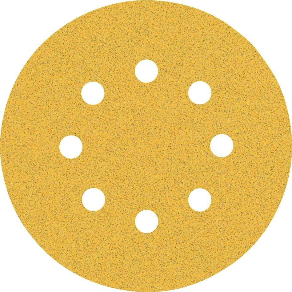 Bosch Blau Zubehör 2608900805 Expert C470 Schleifpapier mit 8 Löchern für Exzenterschleifer, 125 mm, G 80, 5-tlg.