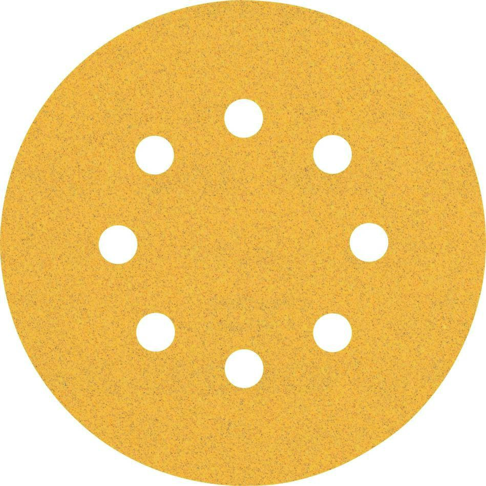 Bosch Blau Zubehör 2608900806 Expert C470 Schleifpapier mit 8 Löchern für Exzenterschleifer, 125 mm, G 100, 5-tlg.