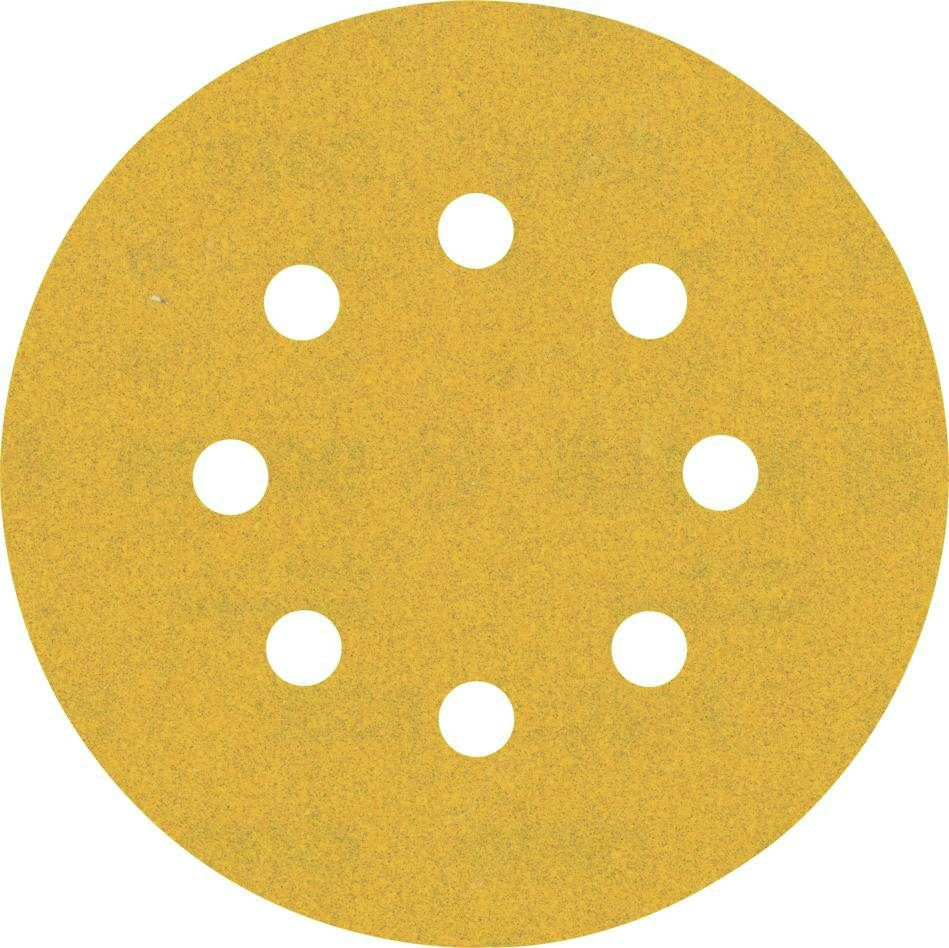 Bosch Blau Zubehör 2608900808 Expert C470 Schleifpapier mit 8 Löchern für Exzenterschleifer, 125 mm, G 180, 5-tlg.