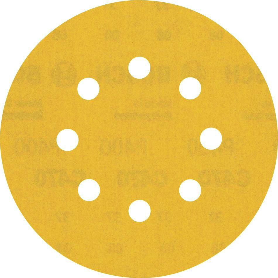 Bosch Blau Zubehör 2608900811 Expert C470 Schleifpapier mit 8 Löchern für Exzenterschleifer, 125 mm, G 400, 5-tlg.