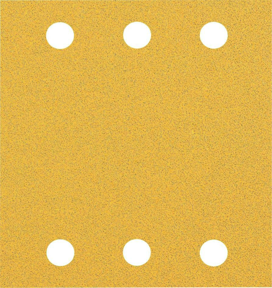 Bosch Blau Zubehör 2608900892 Expert C470 Schleifpapier mit 6 Löchern für Schwingschleifer, 115 x 107 mm, G 80, 10-tlg.