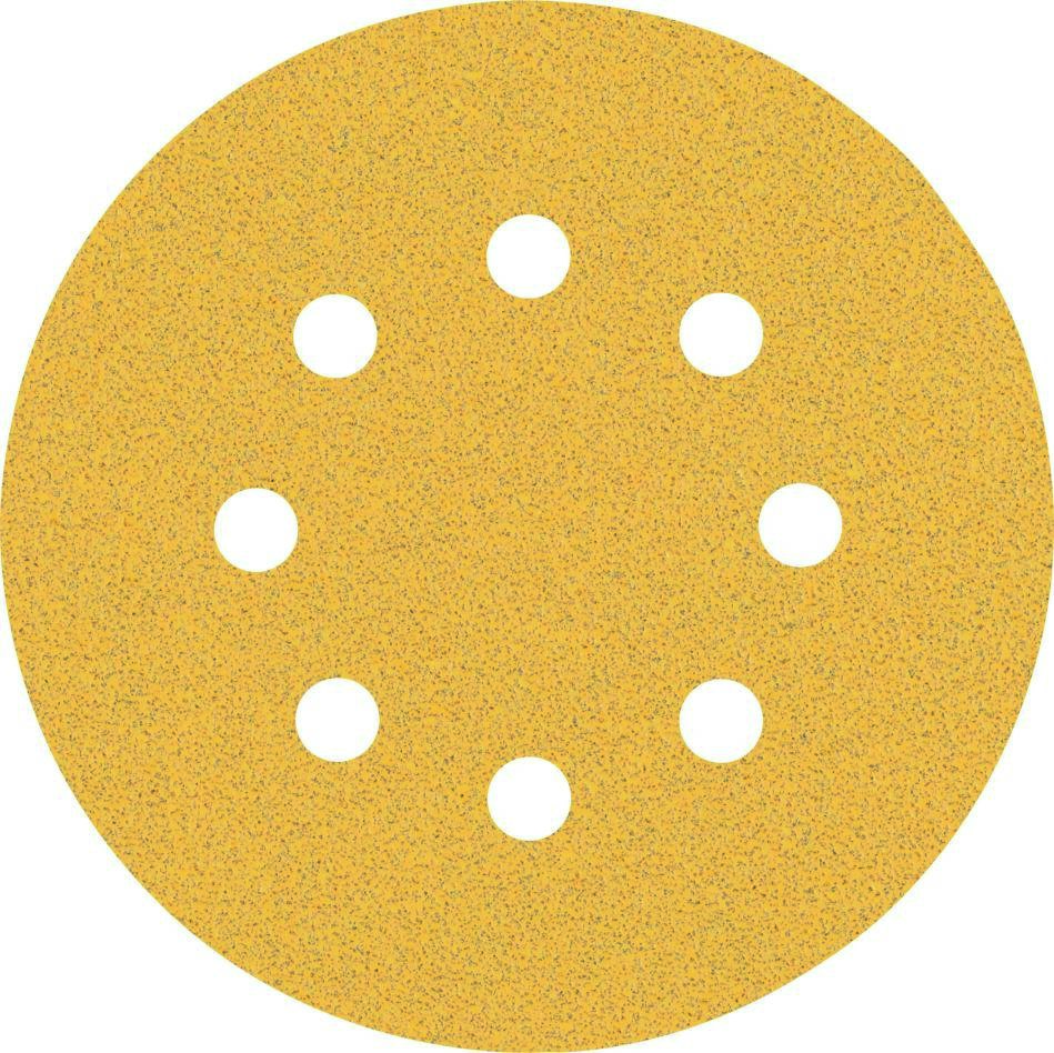 Bosch Blau Zubehör 2608900910 Expert C470 Schleifpapier mit 8 Löchern für Exzenterschleifer, 125 mm, G 80, 50-tlg.