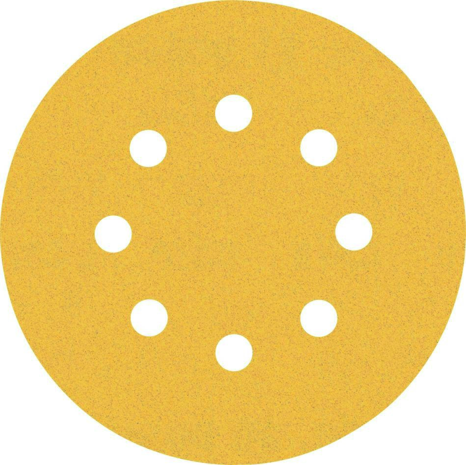 Bosch Blau Zubehör 2608900912 Expert C470 Schleifpapier mit 8 Löchern für Exzenterschleifer, 125 mm, G 120, 50-tlg.