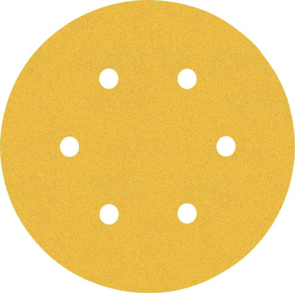 Bosch Blau Zubehör 2608900921 Expert C470 Schleifpapier mit 6 Löchern für Exzenterschleifer, 150 mm, G 120, 50-tlg.