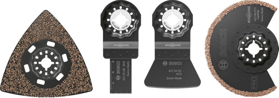 Bosch Blau Zubehör 2608669127 Starlock Fliesensägeblatt-Satz 4-tlg.