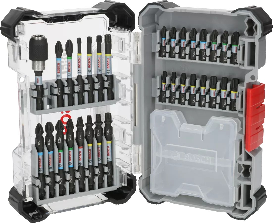 Bosch Blau Zubehör 2608521U72 PRO Schlagschrauber-Bit-Satz, 31-teilig