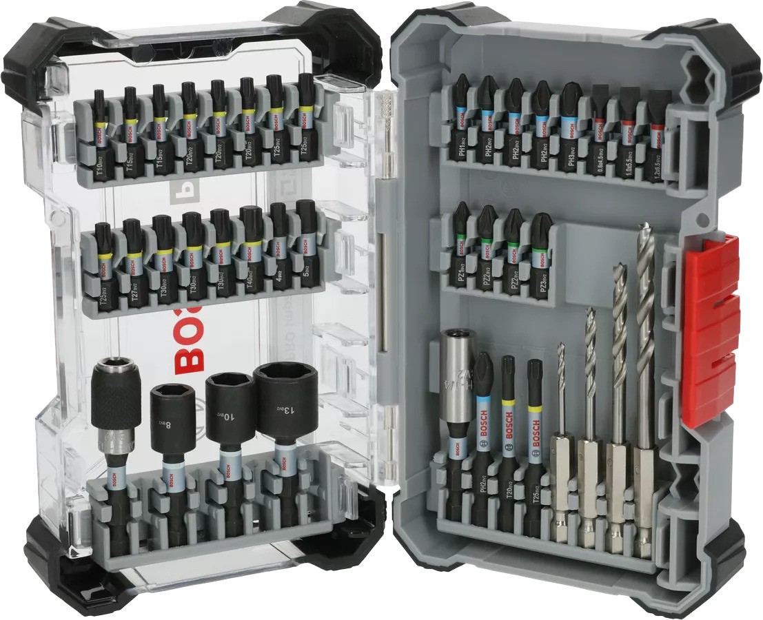 Bosch Blau Zubehör 2608521U87 PRO Impact Holzbohrer-Set, 40-teilig