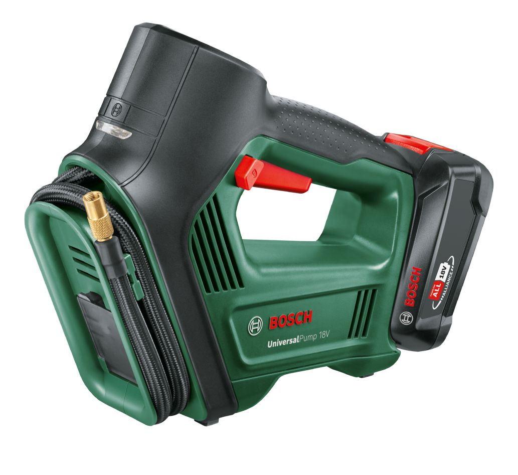 Bosch Grün 0603947101 UniversalPump 18V Akku-Pumpe 1x 2.0 Ah und Ladegerät AL 18V-20 im Karton