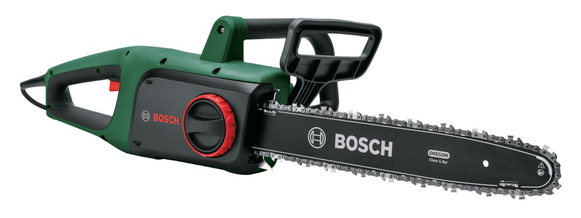 Bosch Grün 06008B8304 UniversalChain 35 Kettensäge im Karton mit 2x Kette 35cm