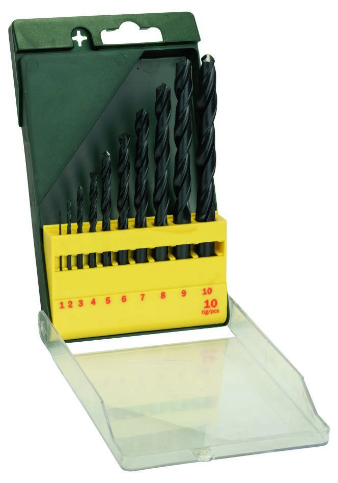 Bosch Grün Zubehör 2607019442 10-teiliges HSS-R-Metallbohrer-Set