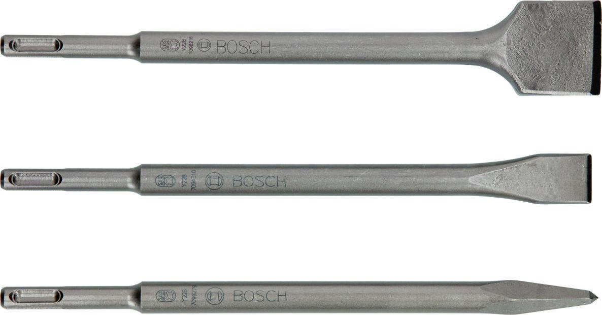 Bosch Grün Zubehör 2607019457 3-teiliges SDS plus Meißel-Set