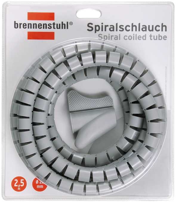 Brennenstuhl 1164360 Spiralschlauch 2,5m grau