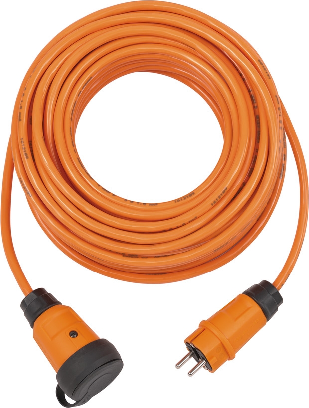Brennenstuhl ProfessionalLINE 9162100200 professionalLINE Verlängerungskabel IP44, 10m Kabel in orange H07BQ-F 3G2,5, BGI 608
