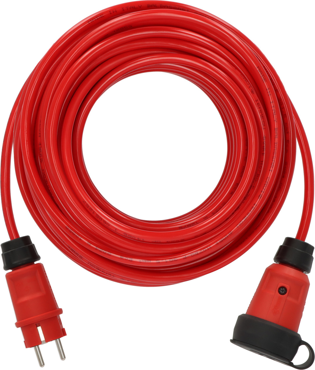 Brennenstuhl ProfessionalLINE 9161250210 Professionelles Verlängerungskabel VQ 2100 IP44 25m rot H07BQ-F 3G1,5