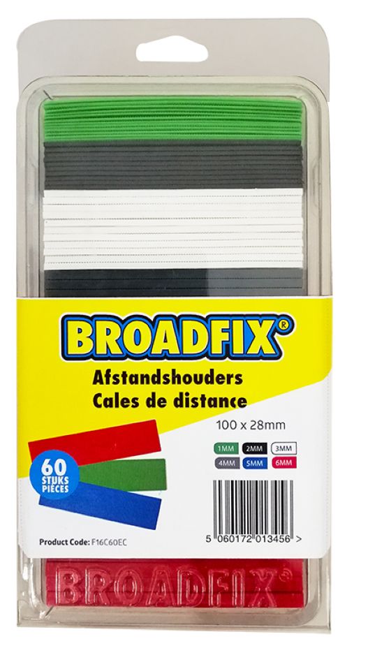 BROADFIX FC16C60EC Flache Unterlegscheiben 100x28mm, 1-6mm, 60 Stück