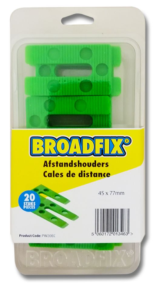 BROADFIX PW20EC Flache Unterlegscheiben 45x77 mm, 1-8 mm schräg, 20 Stück