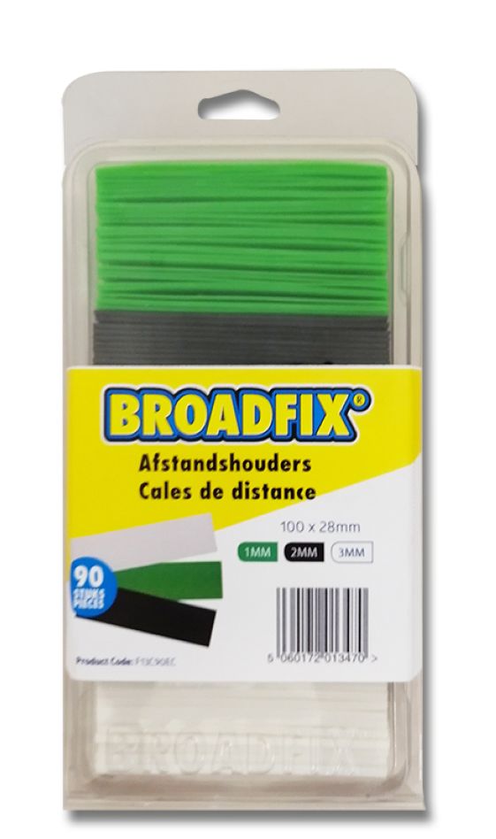 BROADFIX F13C90EC Flache Unterlegscheiben 100x28mm, 1-3mm, 90 Stück