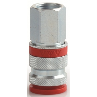 JWL C520004 Schnellkupplung EURO JWL 3/8 Zoll Innengewinde mit Kunststoff-Verschlussring
